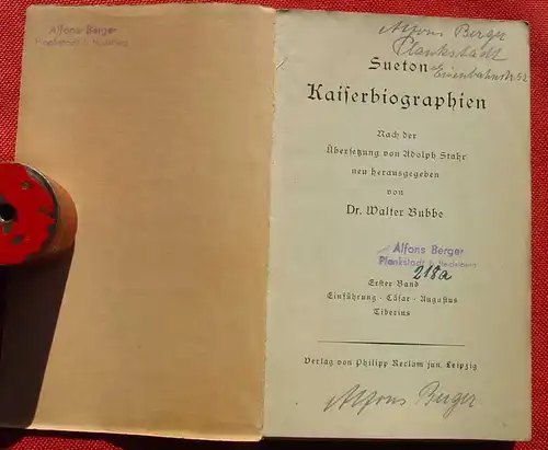 (1047894) Sueton. Kaiserbiographien I. Reclam-Band Nr. 6692-6694. 272 Seiten, siehe bitte Bild