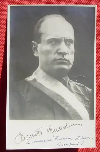 () Alte Ansichtskarte "Benito Mussolini" Siehe bitte Beschreibung u. Bilder