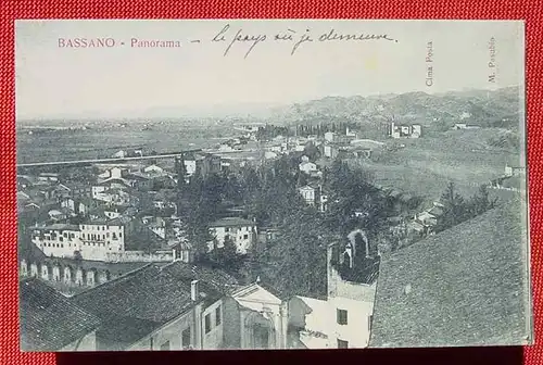 () Bassano. Italien. Alte Postkarte. Ed. F. Pellacini 21011, siehe bitte Bilder