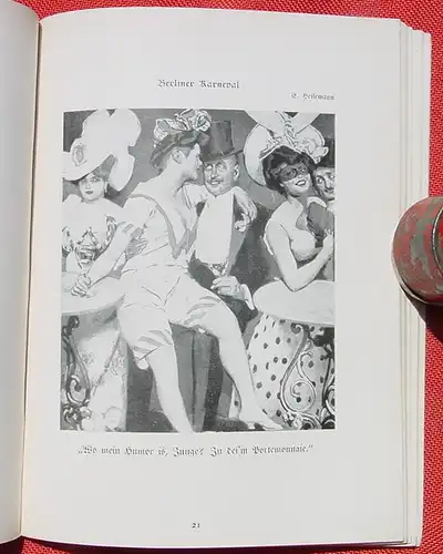 () "Fasching" Kulturbilder aus dem Simplicissimus, Bd. 9. Verlag Langen, München 1909. Siehe bitte Beschreibung u. Bilder