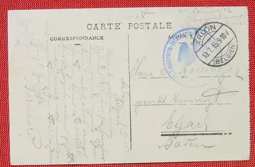 (1048003) Arlon. Le Gouvernement. Feldpost 1915. Siehe bitte Beschreibung u. Bilder