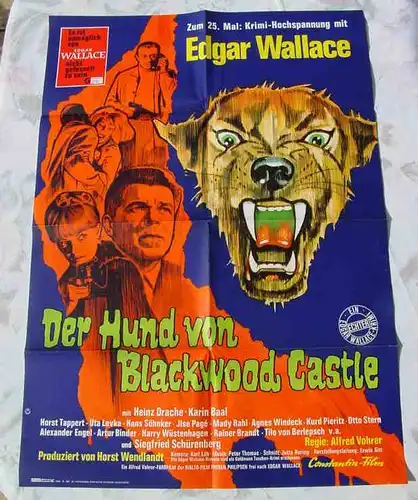 Edgar Wallace Filmplaket Hund v. B.... ()