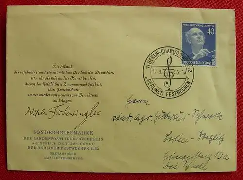 Furtwaengler auf Brief 1955. (intern : 1016329)