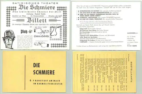 Beleg : FfM. "Die Schmiere"-Theater 1965 ()