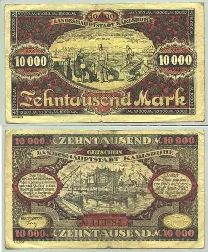 Goldwaescher-Geldschein 10 T Mark KA 1923 (1028205