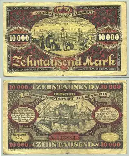 Goldwaescher-Geldschein 10 T Mark KA 1923 (