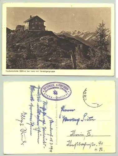 Hochsteinhuette 1948 (intern : 1025228)