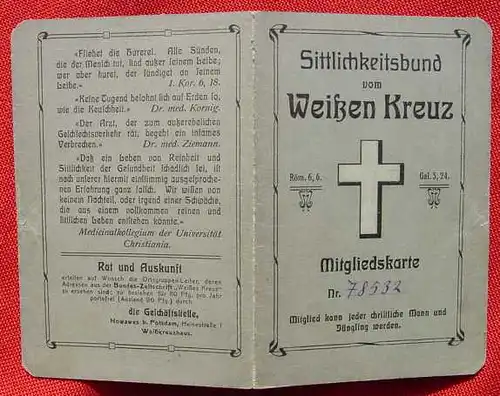 Weisses Kreuz. Mitgliedskarte v. 1921 (0070234)