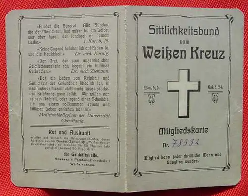 Weisses Kreuz. Mitgliedskarte v. 1921 ()