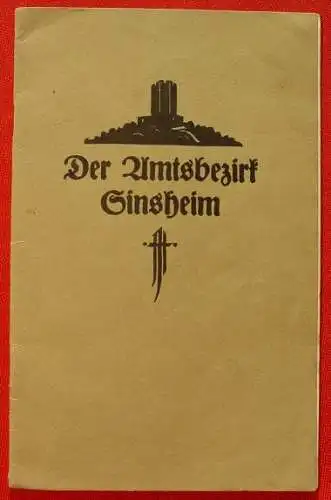 "Der Amtsbezirk Sinsheim" 20 S., 1924 ()
