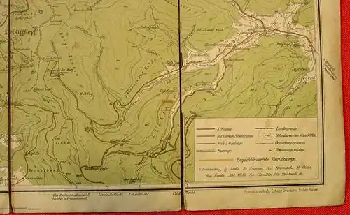 Alte Landkarte "Achern-Oberkirch u. U." (0080454)