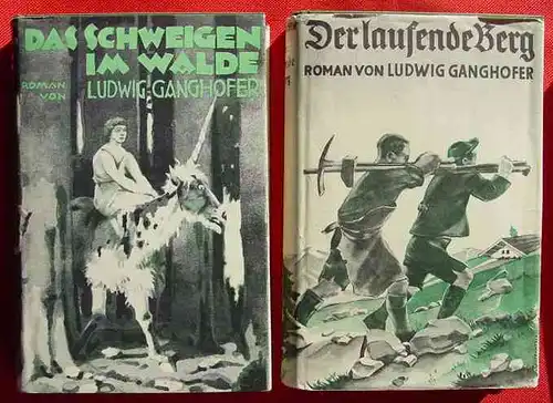 3 x Ganghofer mit SU, um 1920 ? ()