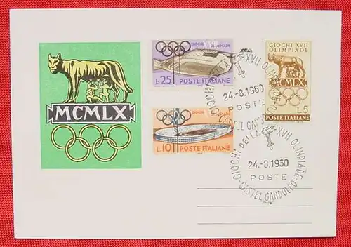 Gedenkkarte Olympiade 1960 ()