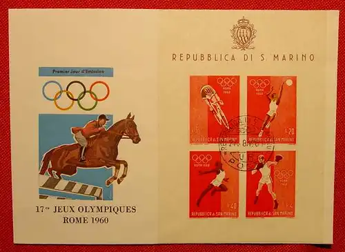 San Marino Brief Oly. Rom 1960 (1010485)