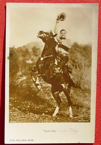 TOM MIX Wildwest Foto-AK Ross ()