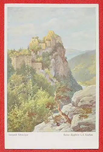 Kunst-AK Ruine Aggstein, um 1910 (1033080)