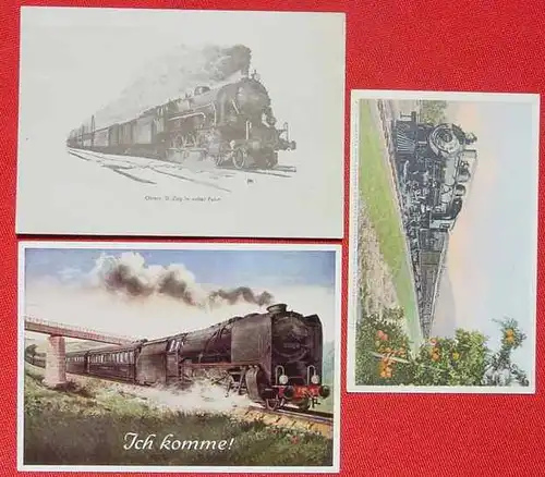 3 x AK Eisenbahn, ab 1930 ()