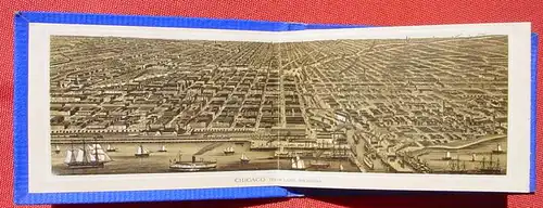 () "Chicago".  Leporello (mit Stichen ?) Published 1880 by Wittemann Bros', New York