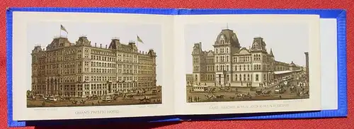 () "Chicago".  Leporello (mit Stichen ?) Published 1880 by Wittemann Bros', New York