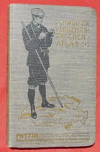 (1008193) "Schweizer Verkehrs-Taschen-Atlas" 1911-1912. Frobenius AG. Kunst- u. Verlags-Anstalt, Basel