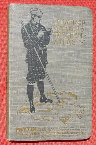 () "Schweizer Verkehrs-Taschen-Atlas" 1911-1912. Frobenius AG. Kunst- u. Verlags-Anstalt, Basel