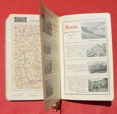 () "Schweizer Verkehrs-Taschen-Atlas" 1911-1912. Frobenius AG. Kunst- u. Verlags-Anstalt, Basel