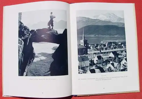 () Poll "Das Land der Mitternachtssonne". Norwegen. Bildband. 1942 Verlag Richard Weissbach, Heidelberg