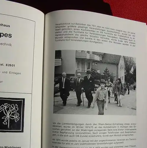 (1011723) Festschrift. Stadtteilverein Wieblingen 1979. 84 S., Chronik, Werbeteil. Mit Foto-Abbildungen