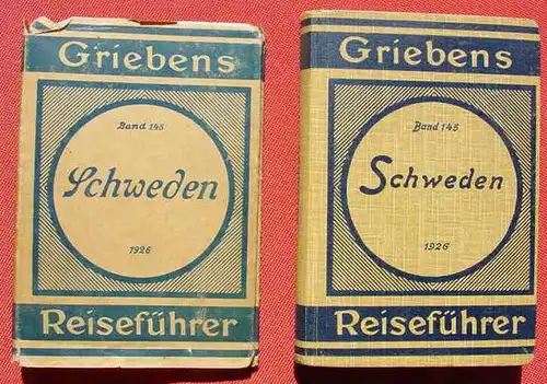 () 'Griebens Reisefuehrer' Schweden. 14 Karten. Grieben-Verlag, Berlin 1926