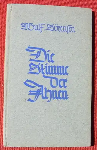 () Soerensen "Die Stimme der Ahnen" Nordland-Buecherei. Band 1. 60 Seiten. Berlin 1937