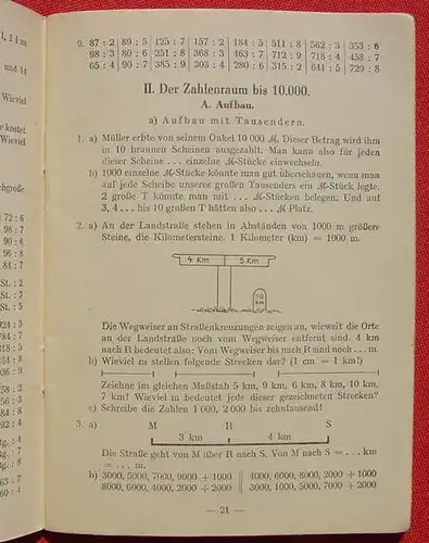 (1015208) "Rechenheft fuer die bayerischen Volksschulen" Ritthaler. 76 S., 1947 Ehrenwirth, Muenchen 1. Auflage