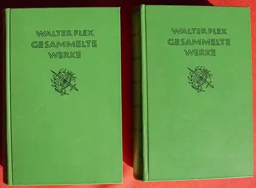 (1012268) "Walter Flex - Gesammelte Werke". 2 Baende. Beck-Verlag, Muenchen 1936