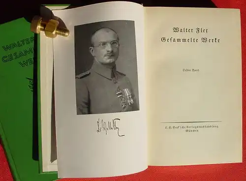 (1012268) "Walter Flex - Gesammelte Werke". 2 Baende. Beck-Verlag, Muenchen 1936