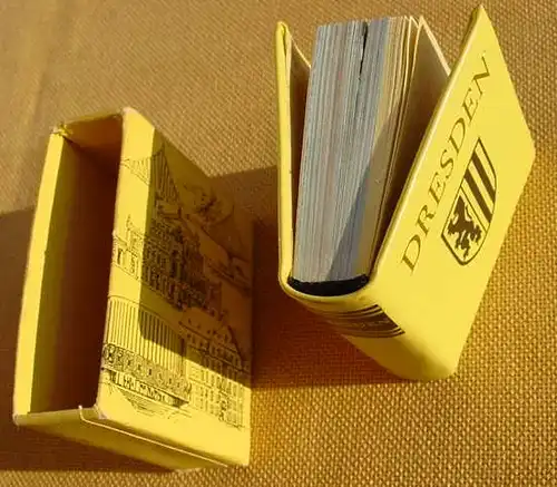 (1011942) Miniatur-Buch "Dresden". ca. 220 S., Fischer / Hempel. Verlag Zeit im Bild, Dresden 1982