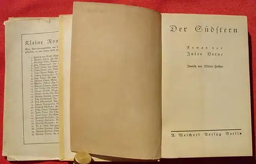 () "Der Suedstern" (Diamanten)-Roman v. Jules Verne. 234 S., Weichert-Verlag