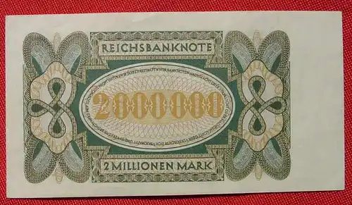 () Reichsbanknote 2 Millionen, Berlin 23. Juli 1923. Sehr guter Zustand # Geldschein # Banknote