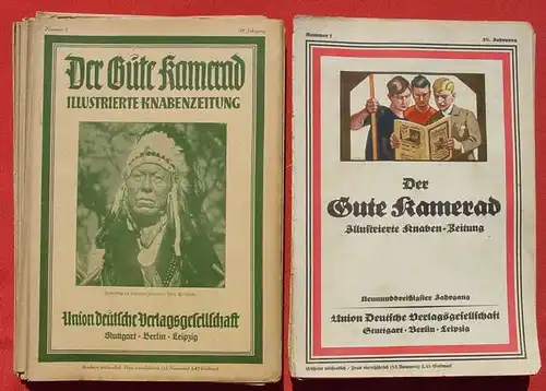 () 37 x "Der Gute Kamerad" - 'Illustrierte Knaben-Zeitung' 1925-1926. Wochenmagazin. Union Deutsche Verlagsgesellschaft Stuttgart, Berlin, Leipzig