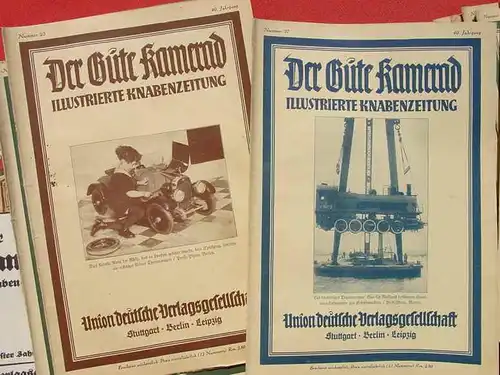 () 37 x "Der Gute Kamerad" - 'Illustrierte Knaben-Zeitung' 1925-1926. Wochenmagazin. Union Deutsche Verlagsgesellschaft Stuttgart, Berlin, Leipzig