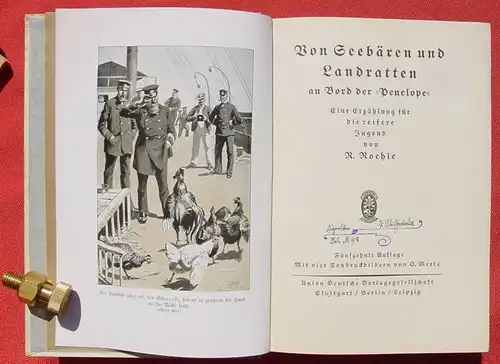 () "Von Seebaeren und Landratten an Bord der Penelope". Altes Jugendbuch. Union Deutsche Verlagsgesellschaft Stuttgart, Berlin, Leipzig