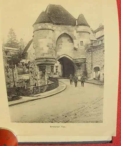 Neu : Versandkosten ab 7 Euro / BRD. () Federlein "Spaziergang durch Laon" Kunstband mit Bildern, um 1917, # 1. Weltkrieg # WK I.  "Spaziergang durch Laon" - unter Fuehrung von Kamerad Quintius Federlein. 