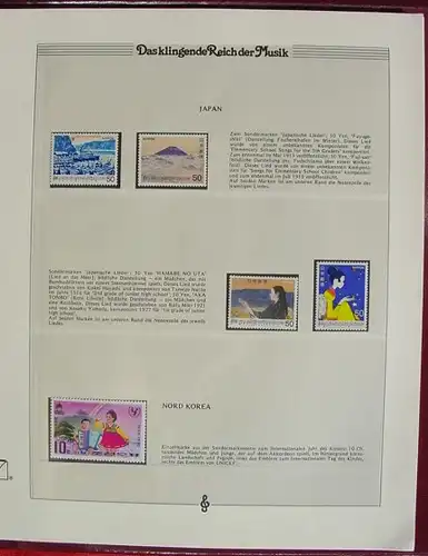 (1030365) Briefmarken und Belege MUSIK Philatelie Sieger-Album