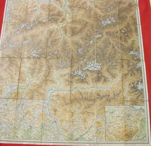(1039002) 'Karte der Schweizer Alpen'. Oestliches Blatt. Ravenstein Frankfurt /M. 1897