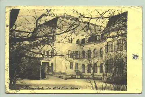 (1009860) Foto-Ansichtskarte "Fuehrerschule der OSAF in Wien". 1942