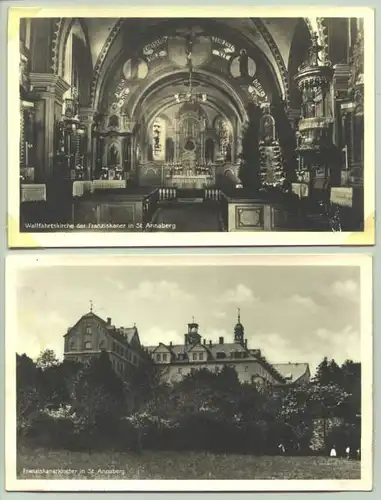 (1026741) Sankt Annaberg, Polen, 2 alte Ansichtskarten um 1934 ?