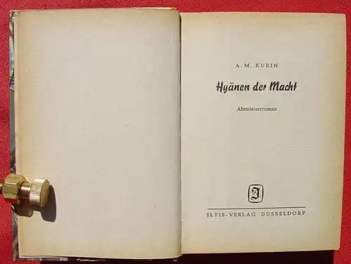 (1006210) Kurin "Hyaenen der Macht". Abenteuer. 256 S., Iltis-Verlag, Duesseldorf. Verlags-Nr. 468