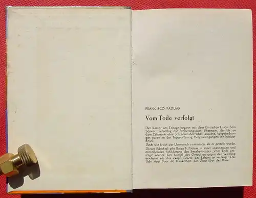 (1006219) Paduas "Vom Tode verfolgt". Piraten. 288 S., 1954 Drei Sterne-Verlag, Andernach