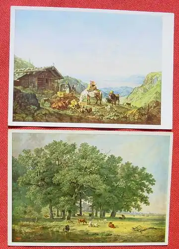(1038668) 2 x Kunstkarten Heinrich Buerkel. Postkarten. Ansichtskarten