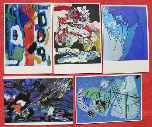 (1038670) 5 x Kunstkarten Ackermann, Appel, Benner, Berges. Postkarten. Ansichtskarten