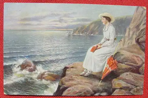 (1038674) Ansichtskarte. Kunst. Ferientage am Meer, von C. Beck
