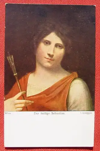 (1038692) Kuenstler-AK. Correggio. Der heilige Sebastian. Wien. B.K.W. I. 413-8